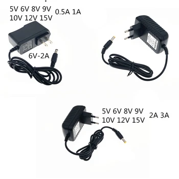 

220V AC to DC 5V 6V 8V 9V 10V 12V 15V 0.5 1A 2A 3A Universal Power Adapter Supply Charger Eu Us for LED light
