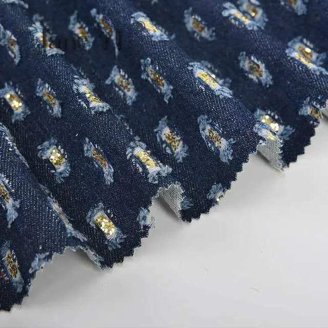 JaneYU с геометрическим узором, новая джинсовая ткань, блестящая пудра, обувь, тканевая сумка для куклы, сделай сам