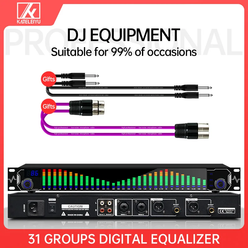 PROD 1005003034562283 Dual 31 Bands Equalizer Audio Digital Equalizador
Profesional Sound System Stage Home Karaoke Musical Instrument With
Squelch