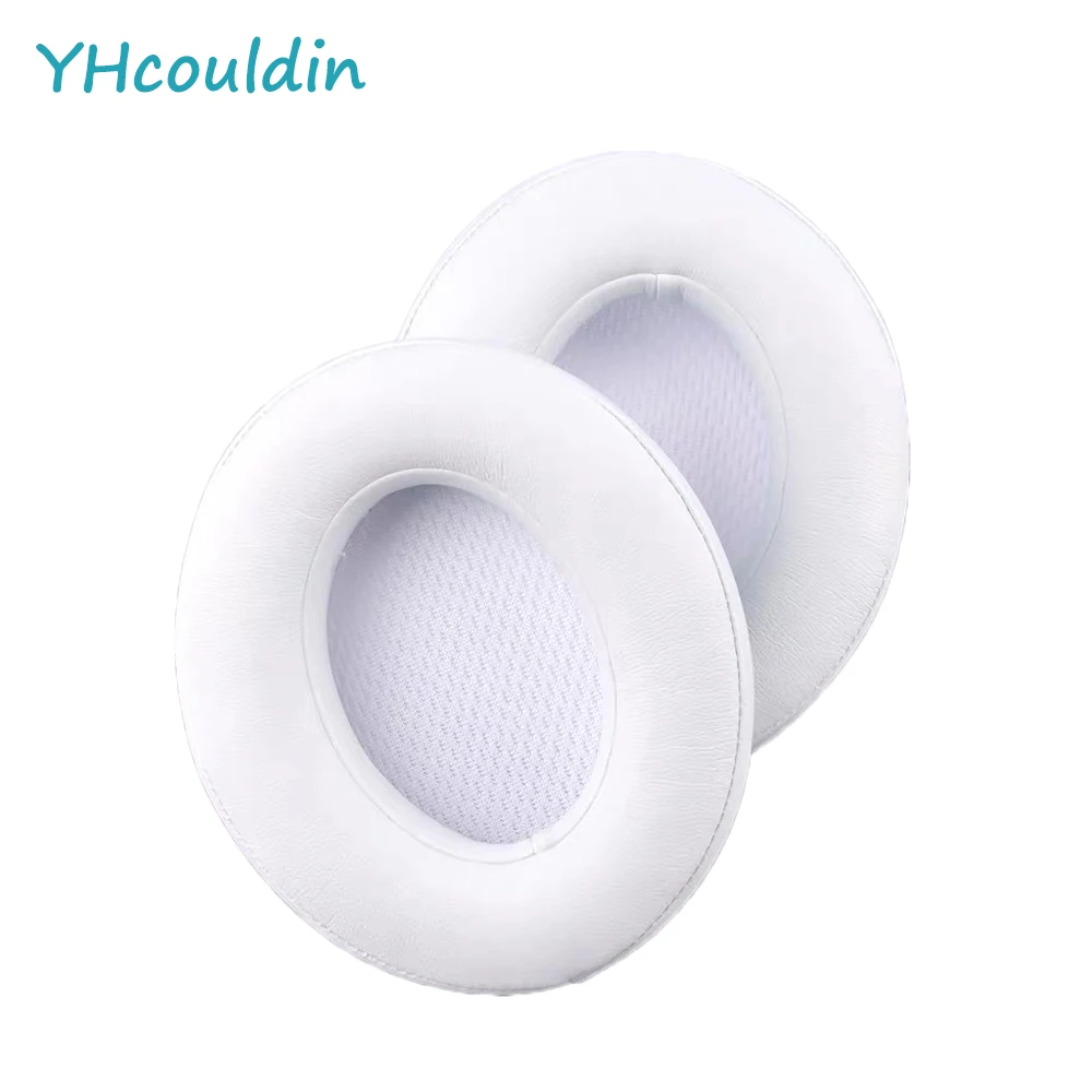 YHcouldin Sheepskin Replacement Ear Pads for Beats Solo 2 and Solo 3 Wireless Bluetooth Headphones Genuine Leather Ear Cushions
