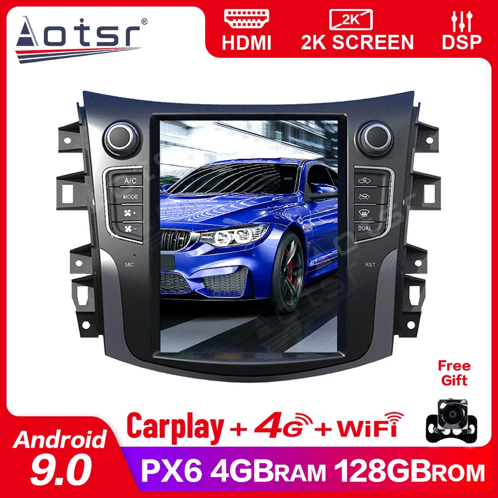 

PX6 4+128G Tesla Screen Carplay For 2014-2019 Nissan Terra Android 9.0 Player Auto Audio Stereo Radio Recorder GPS Head Unit DSP