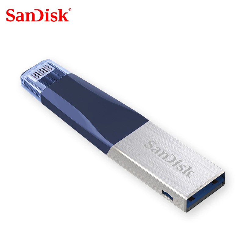 Флеш-накопитель sandisk USB iXPAND 3,0 OTG 32 Гб 64 ГБ, флеш-накопитель Lightning на металлическую ручку 128 ГБ, u-диск для iPhone, iPad, iPod, карта памяти