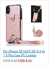 Чехол-кошелек для iPhone XS Max XR X 10 8 7 6s 6 Plus 11 Pro Max, мягкий силиконовый чехол с отделением для карт, сумочка, кошелек, чехол для телефона с длинной цепочкой