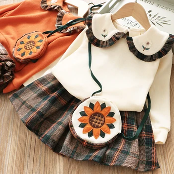 

Girls Clothes Set Autumn Winter Long Sleeve Clothing Children and Princess Dress 2 Pcs Set for Girl Kids Clothes 2-7 Years