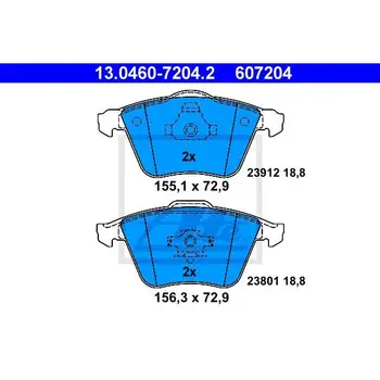 

Disc pads. \ Volvo S40/V50 1.6-2.5/1.6D/2.0D 04 ATE 13.0460-7204.2
