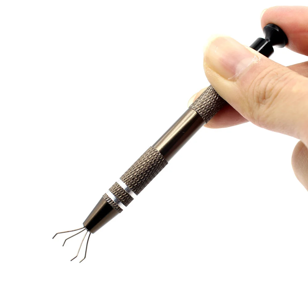 

1 Piece Grabber IC Chip Components Catcher Clamping Clip Pick Up Tools Four Claw Desigin Repair Tool