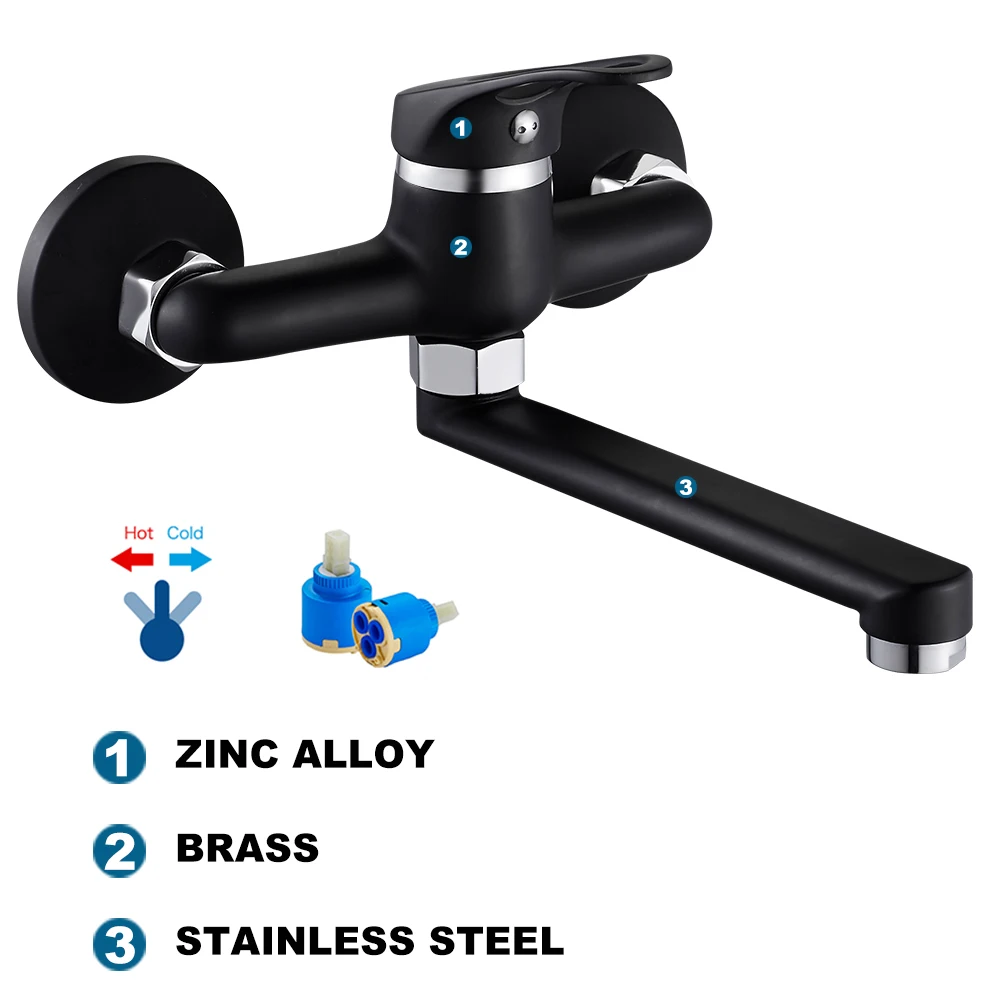 Смеситель для кухни настенный смеситель с одной ручкой кран раковины