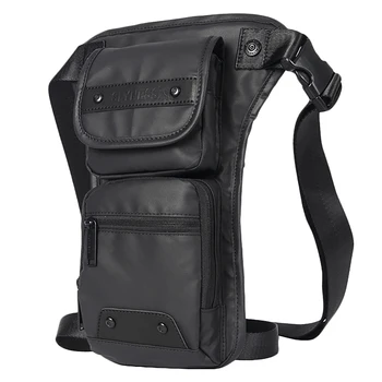 

JHD-Fashion Men Waist Bag Leg Bag Waist Packs Fanny Pack Casual Thigh Bag