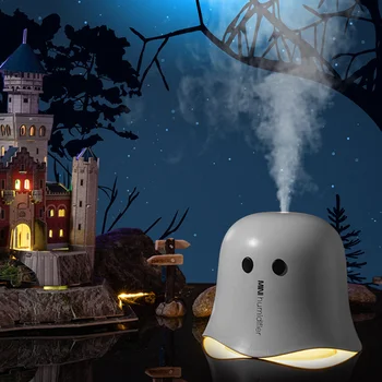 

220ML Ultrasonic Air Humidifier Halloween Gift USB Mini Aroma Diffuser Night Light Electric Essential Air Purifier Mist Maker