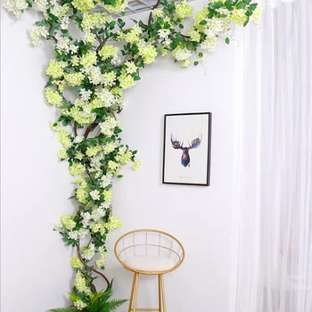 

1.75m Apple Blossoms Wedding Arch Backdrop Flower Arrangement Party Event Decor Artificial Flowers Wall Silk Plant DIY Garland