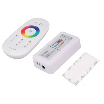 

2.4G RGBW Touch Controller LED Strip Wireless RF Remote Control With Remote Wall Holder for LED Strip Light