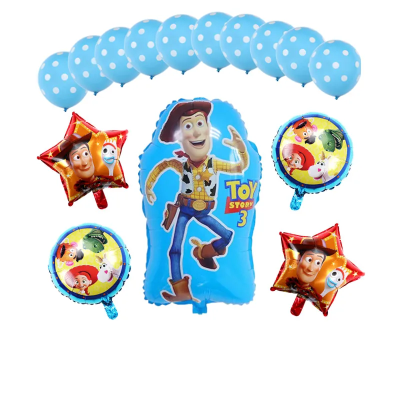 15 шт./компл. игрушка воздушные шары с Баззом лайтером с персонажами из мультфильмов из фольги гелиевый 32 дюймов номер синие шары история с днем рождения воздушные шары - Цвет: 15pcs