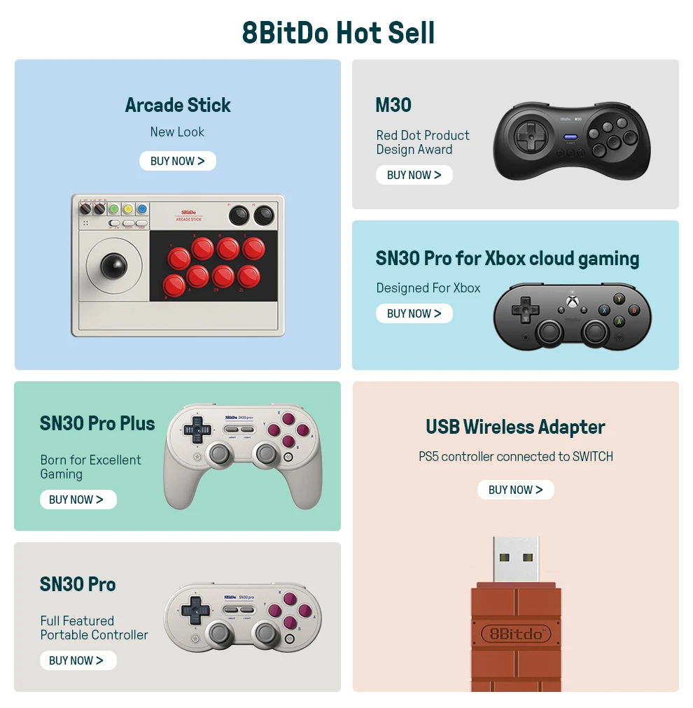 Verrast zijn Wissen hoofd 8bitdo Ap40 Limited Edition Bluetooth Gamepad - Gamepads - AliExpress