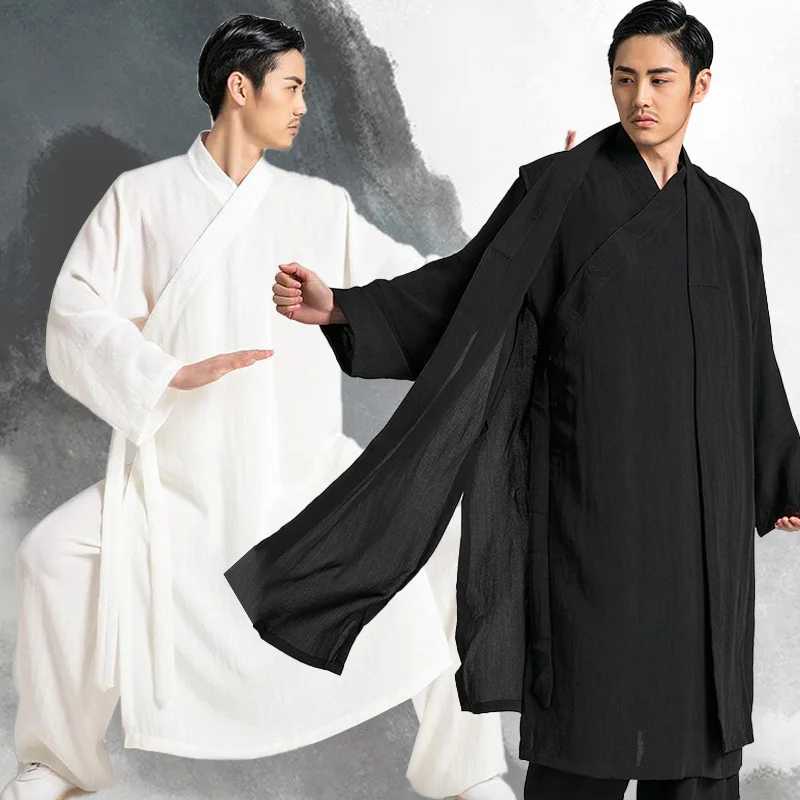 Traditional Chinese Clothing Martial Arts Wing Chun Suit Wushu TaiChi Men KungFu Uniform Suit Tai Chi Exercise Robe Suit