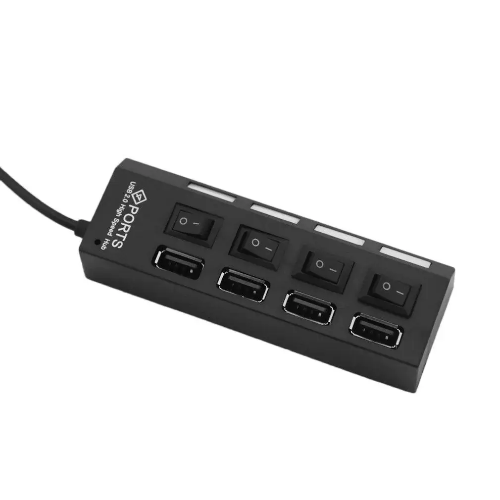 4 порта зарядки несколько USB2.0 концентратор адаптер высокой скорости для ПК