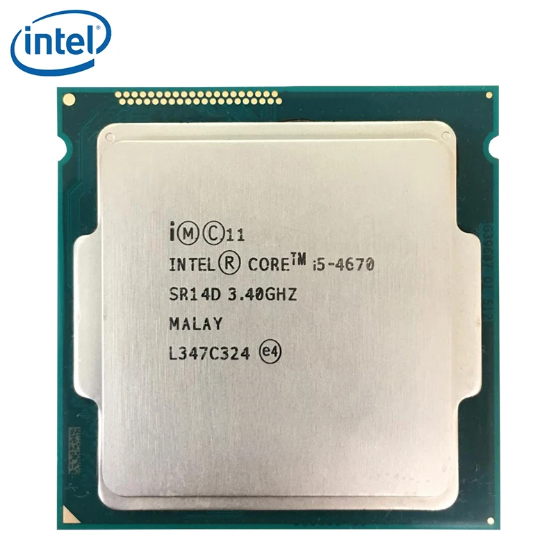 Четырехъядерный процессор Intel Core i5-4670 i5 4670 3 4 ГГц 6 Мб 84 Вт LGA 1150 протестирован 100%