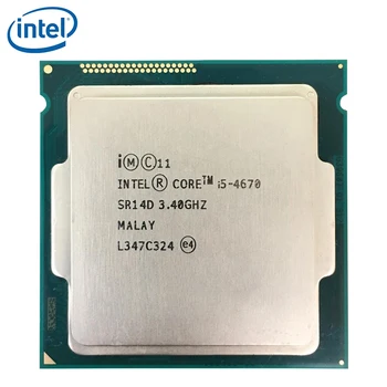 Procesador Intel Core i5 i5-4670 4670 3,4 GHz Quad-Core CPU 6M 84W LGA 1150 probado 100% de trabajo