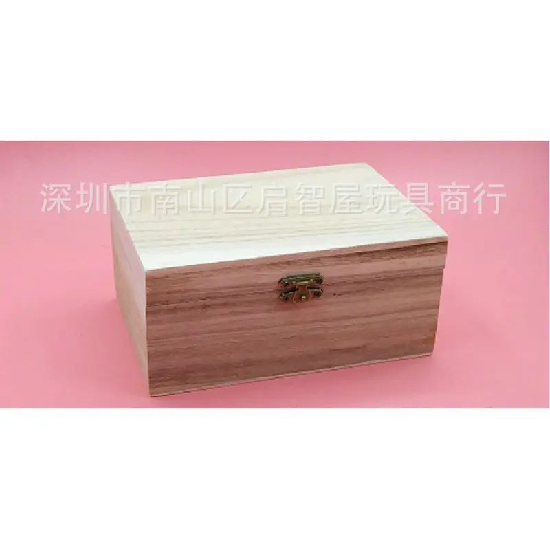 

Children DIY Natural Wood Square Jewlery Box Handmade Coloured Drawing Wood White Base Clay Tools Clay Mould