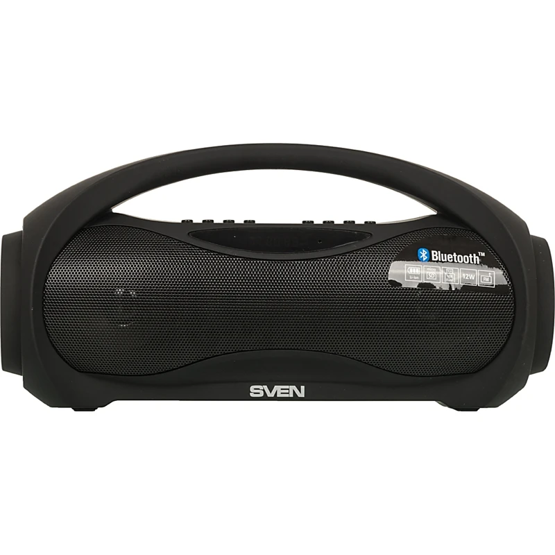 Колонка порт. Sven PS-420 черный 12W 2.0 BT 10м 1800mAh