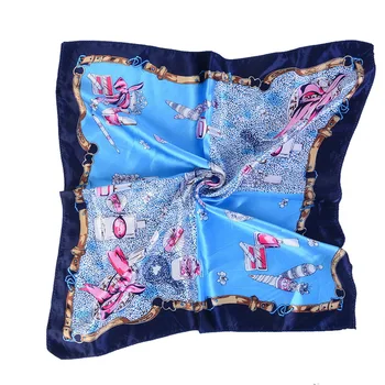 

Women Scarves Four Seasons Available Small Scarf Female Silk Wild Occupation Small Square Scarf 50*50cm 2020 Fashion Scraves