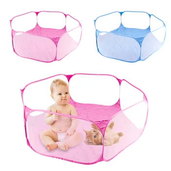 

Portable Small Animals Exercise Fence Foldable Rabbits Hamster Cage Tent Play Fence