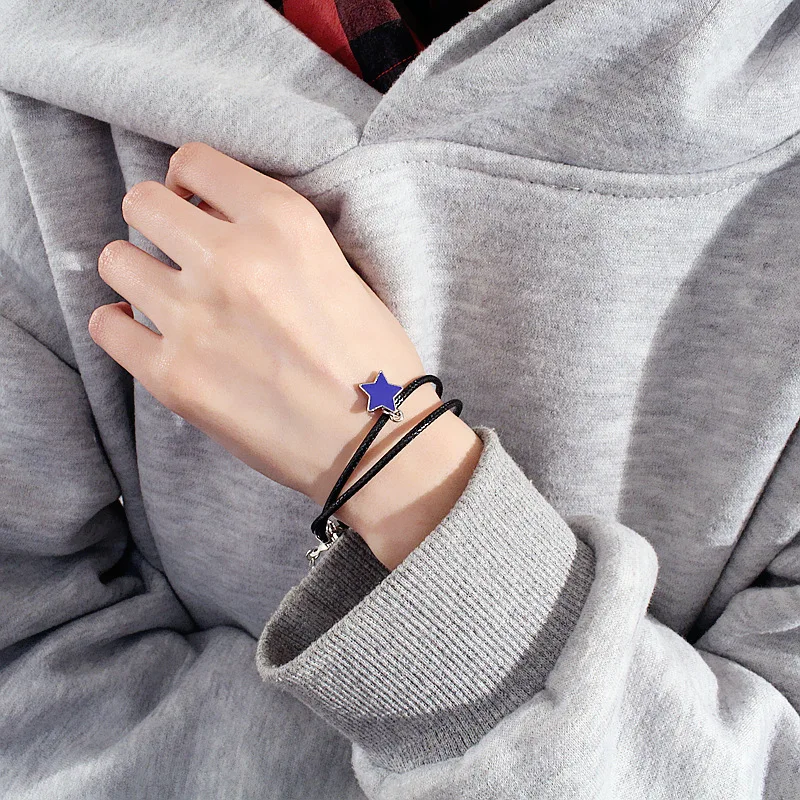 

Korean Version Of Jewelry Star Bracelet Men And Women Adjustable Couple Bracelet Party Wedding Jewelry Accessories
