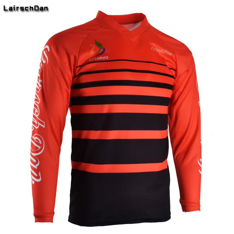 

SPTGRVO Lairschdan 2020 red men offroad motocross jersey shirt women summer mtb long sleeve moto gp motorcycle cycling clothing