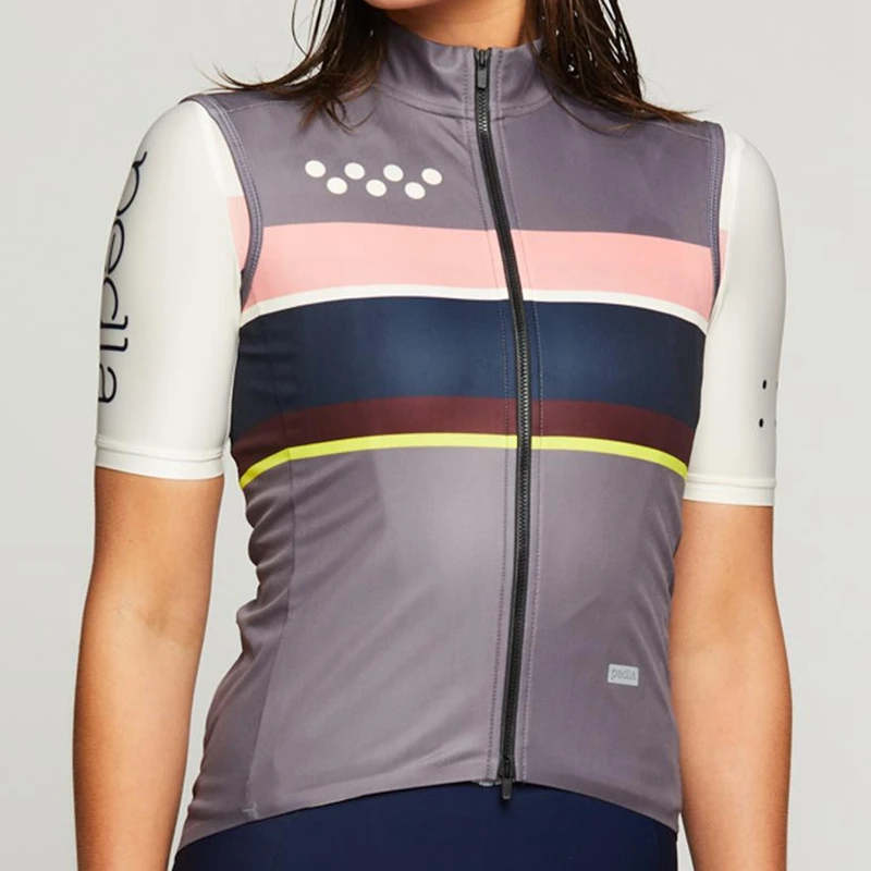 2022 봄 여성 사이클링 조끼, 후면 메쉬 통기성 Ciclismo Mtb 자전거 저지 경량 방풍 러닝 하이킹 Gilet
