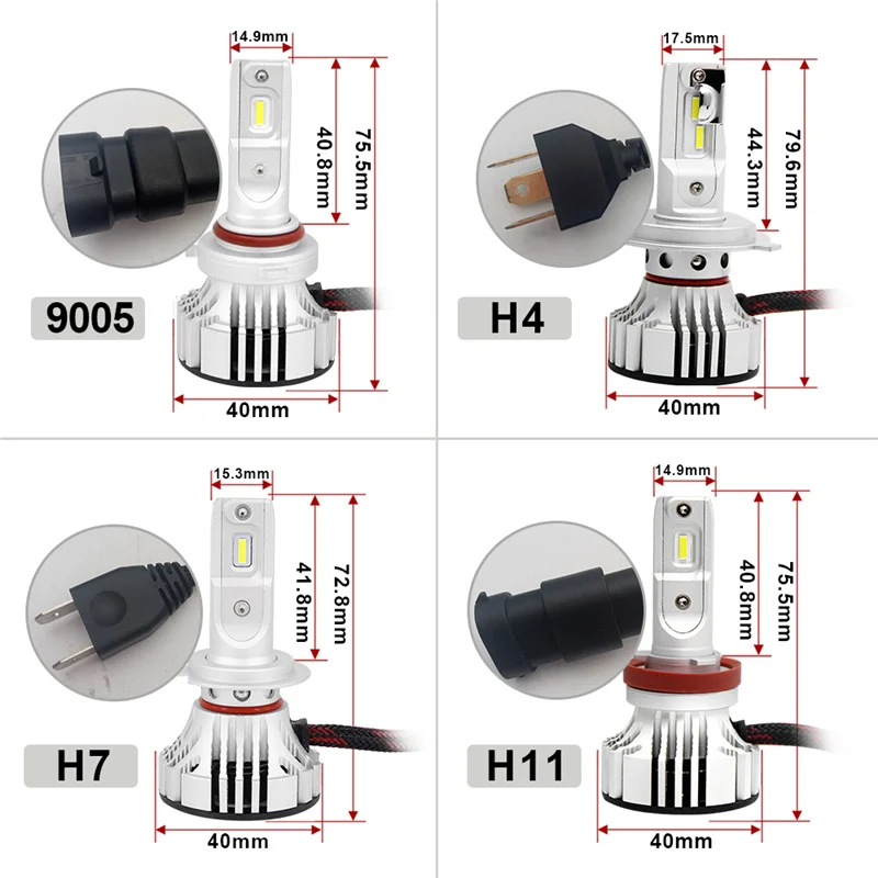 72W фары для 12000LM F2 H4 H7 H8 H11 h13 автомобиля светодиодный фары для шарика противотуманного фонаря F2 H7 H11 H8 9005 9006 H1 880 фары для автомобиля Kit противотуманные фары