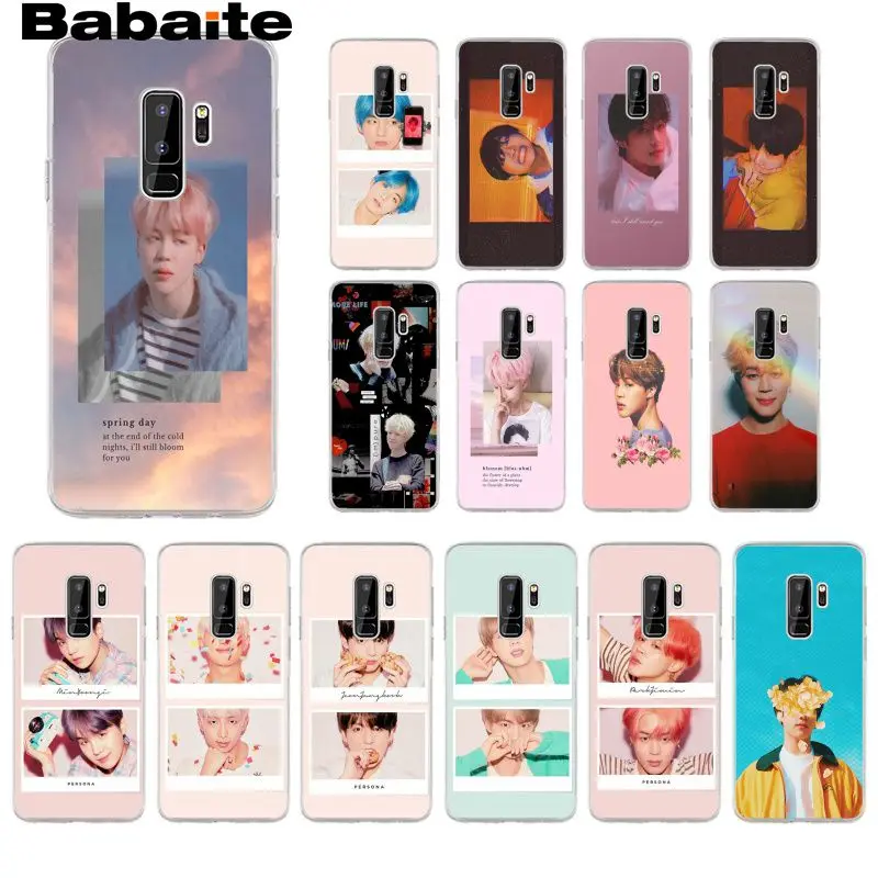 

Babaite KPOP fashion Jimin Suga RM Soft Silicone TPU Phone Cover for Samsung S5 S6 S6 edge Plus S7 S8 S8plus S9 S9plus