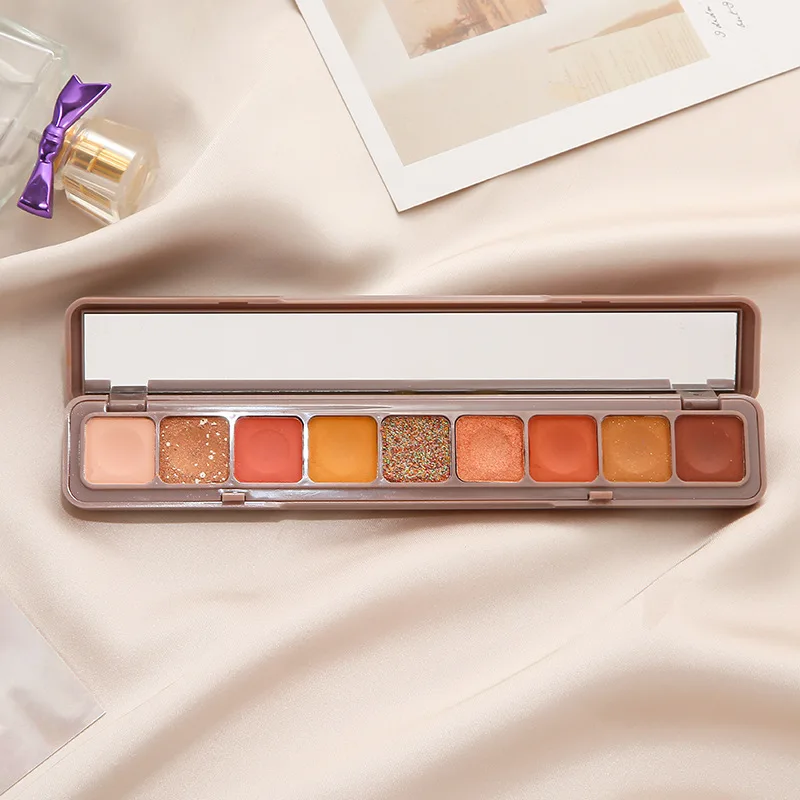 

Fingertip Keyboard 9-color Eyeshadow Palette Pearly Matte Sequins Student Beginner Eyeshadow