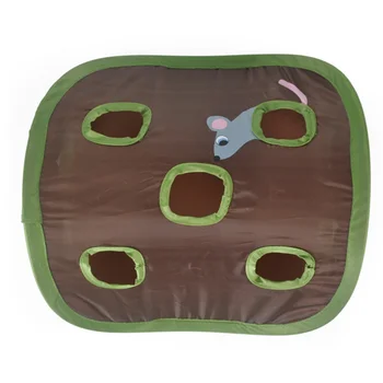 

Pet Cat Toys Interactive Hide Seek Game Tunnel Mouse Hunt Intelligence Hidden Hole Cat Supplies 9 Holes