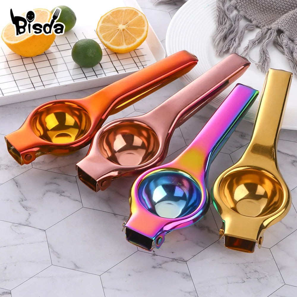 

1Pc Stainless Steel Manual Juice Squeezer Citrus Fruits Squeezer Orange Juicer Clip Kitchen Tools Lemon Squeezer Juice Pressing