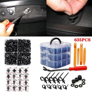 

620pcs Fastener Clip Retainer Tools Sound-proof Cotton Assortment Accessories