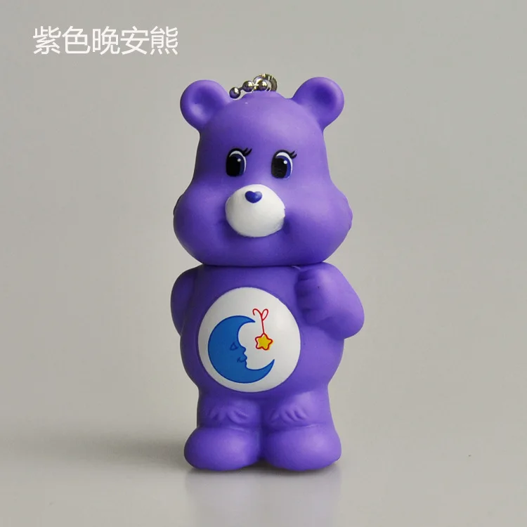 ABS Care Bears брелок для ключей, Подарочный Радуга медведь игрушка на кольцо для ключей одежду и сумка подвесными украшениями модные аксессуары подарки