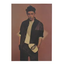 [A1208] Deng Lun 03 Ретро плакат из крафт-бумаги экран для помещений кафе декоративная живопись