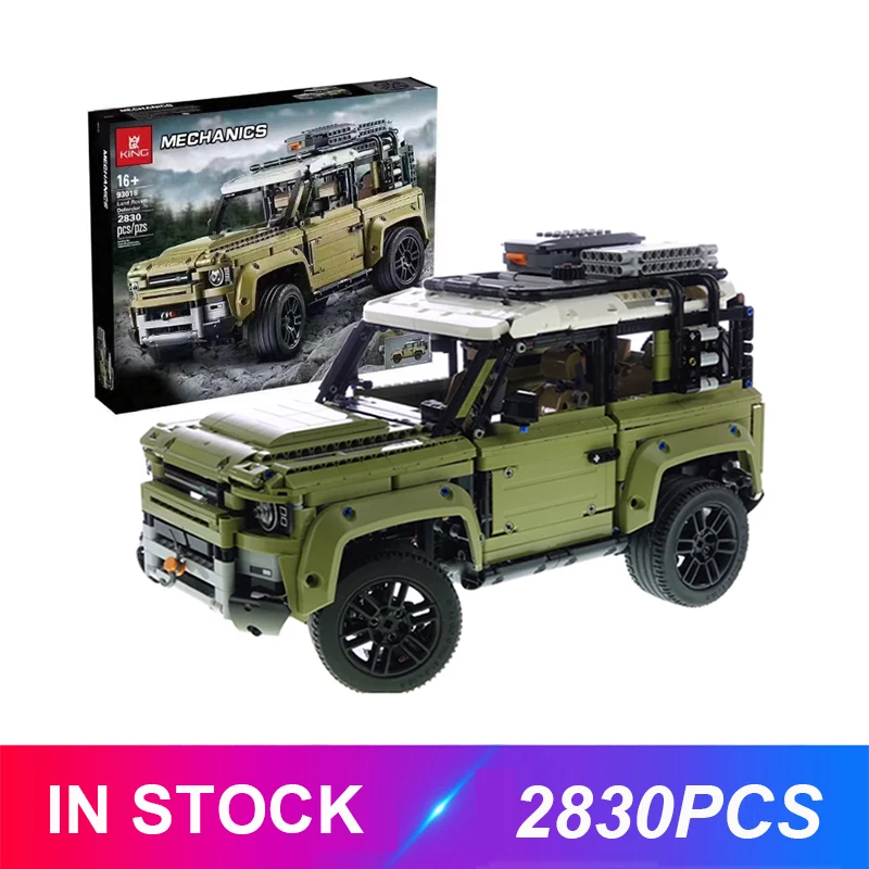 Новые Lepinblocks 93018 Land Rovers Defender, 2830 шт, совместимые с Technic 42110, строительные блоки, кирпичи, развивающие игрушки, подарки для мальчиков
