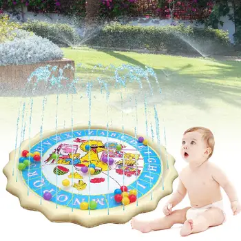 

Water Spray Mat For Children Sprinkler Pad Splash Play Mat Thickened Explosion-proof Inflatable Water Toys Spray Pool Backyard