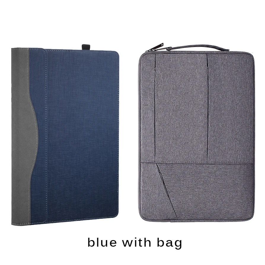 blue with bag Чехол для ноутбука lenovo Yoga 910 Yoga 5 Pro/Yoga 6 Pro 920 13,9 дюймов съемный чехол для планшета из искусственной кожи защитный чехол - Цвет: blue with bag