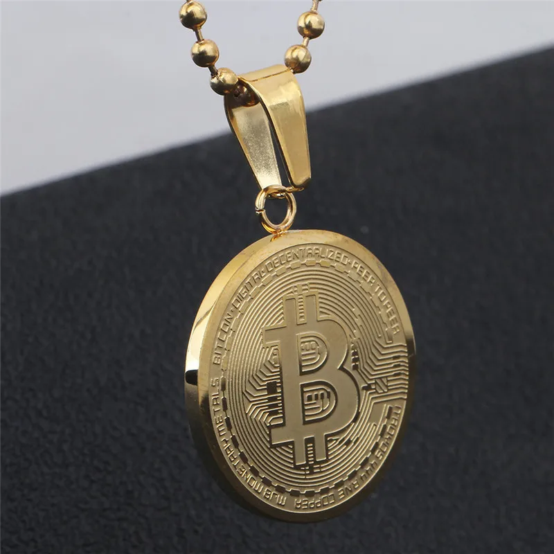 Titanium Steel Bitcoin Pendant 4