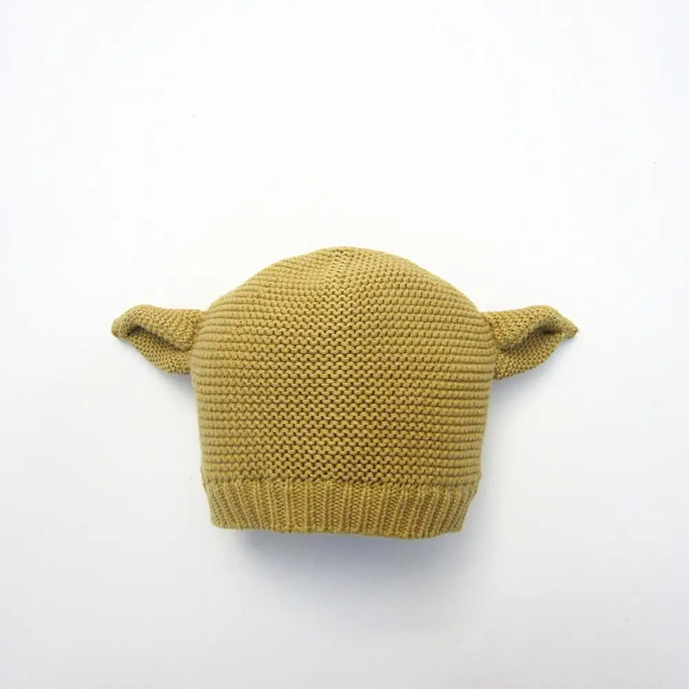 

2019 new pointed ears alien children autumn and winter hats knit hat bonnet earmuffs wool hat baby hat Newborn baby photo hat