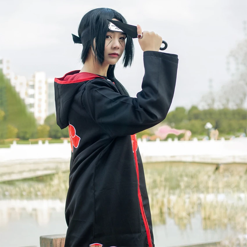 Akatsuki Costumes Itachi Ninja Robe Halloween Costumes For Kids Women Xiao  Cosplay Anime Accessory Ring Cloud Coat Cape Haori - Cosplay Costumes -  AliExpress