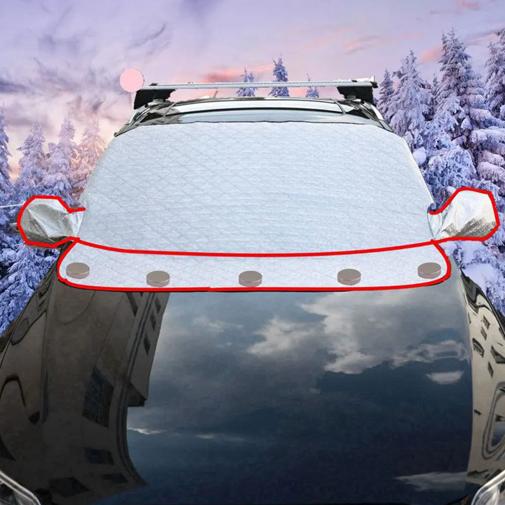 3 типа, автомобильный ветровой экран, магнитный экран для окна автомобиля, мороз, лед, большой снег, защита от пыли, защита, автомобильные солнцезащитные очки, чехлы