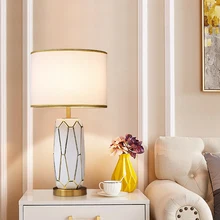Lampe de chevet en céramique moderne, lampe de chevet pour salon, canapé, Table basse, bureau, lampe chaude et créative pour la maison
