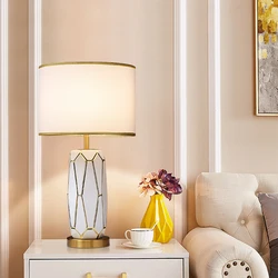 Lampe de chevet en céramique moderne, lampe de chevet pour salon, canapé, Table basse, bureau, lampe chaude et créative pour la maison 