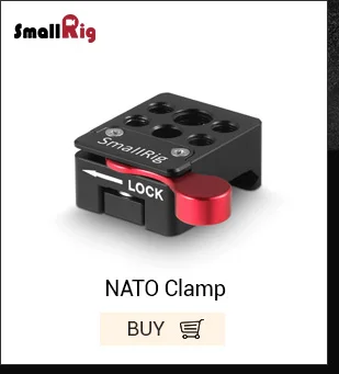 SmallRig рельсы длиной 150 мм NATO толщиной 6 мм быстросъемные рельсы Nato с 1/"-20 монтажным отверстием для NATO зажим/ручка-2486
