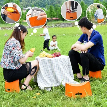 

Stool Portable Folding Chair Camping Fishing Outdoor Safety Travel Beach Seat Multifunctional Folding Chair 2020 New