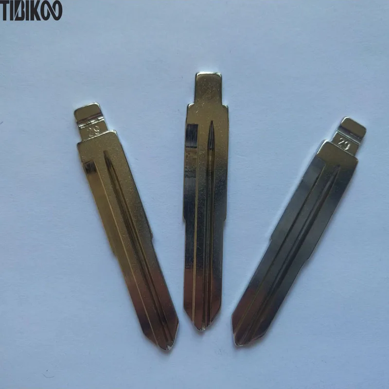 10PCS 29# Replacement Flip Remote Key Blade Car Key blank For Hyundai Sonata Santa Fe Remote NO.29 Middle Groove