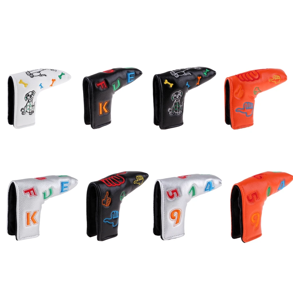 Водонепроницаемый ПУ Кожаный Golf Blade Putter крышка головы протектор с петлей закрытие ленты запасные аксессуары