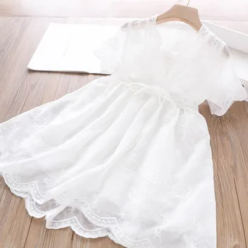 

2020 Summer Girls Embroidered Dress Wholesale Children's Clothing